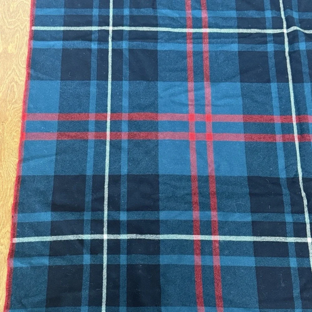 Vintage Botany Snuggler 100% Virgin Wool Tartan Plaid Throw Blanket 55x74 F/W